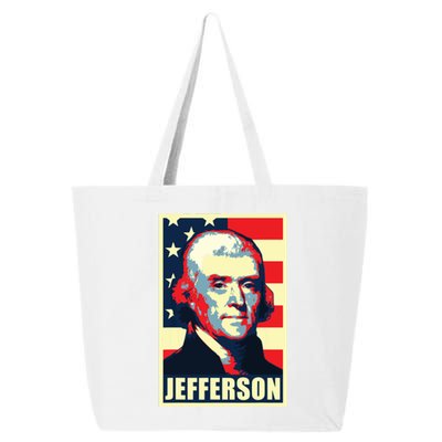 President Thomas Jefferson Propaganda Poster 25L Jumbo Tote