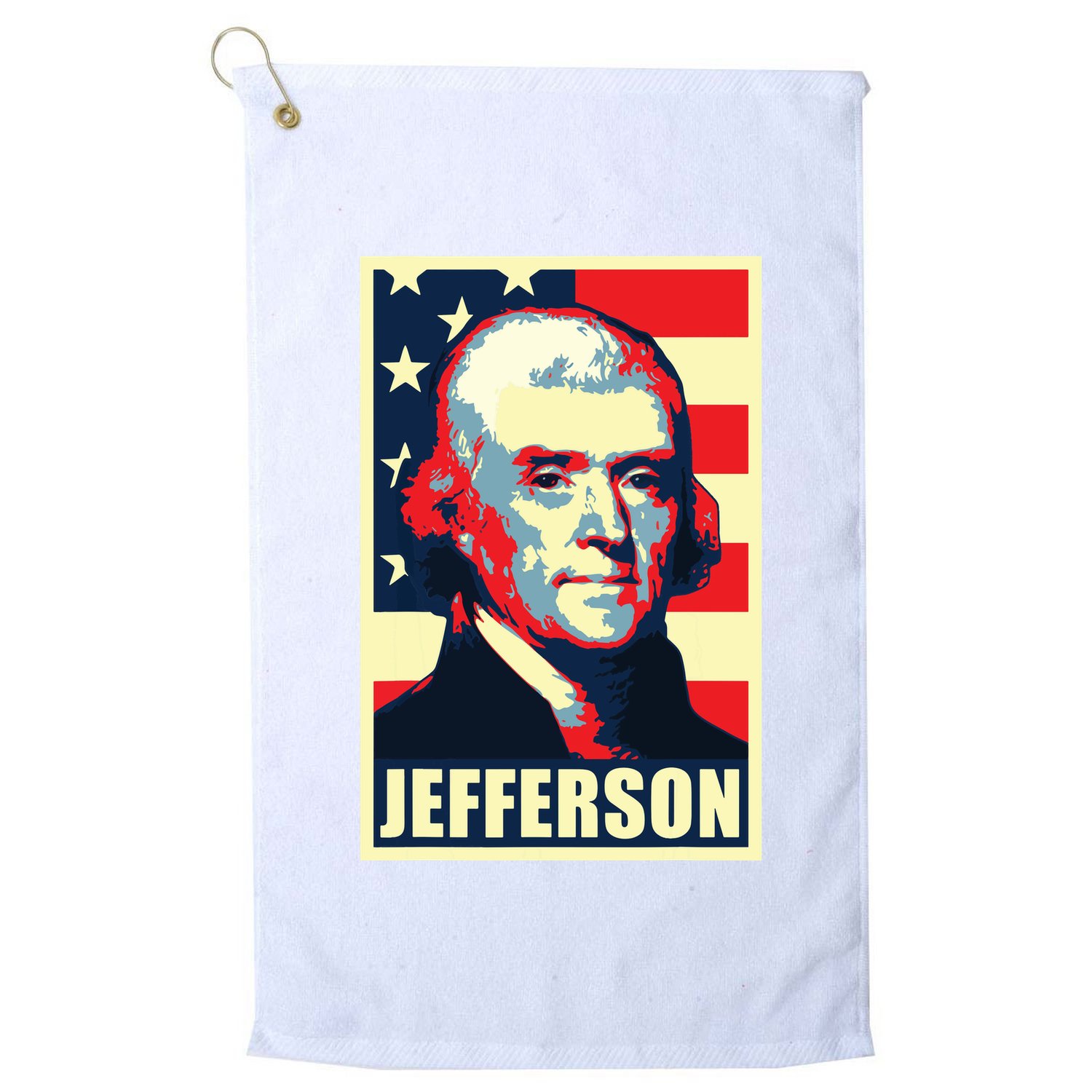 President Thomas Jefferson Propaganda Poster Golf Towel