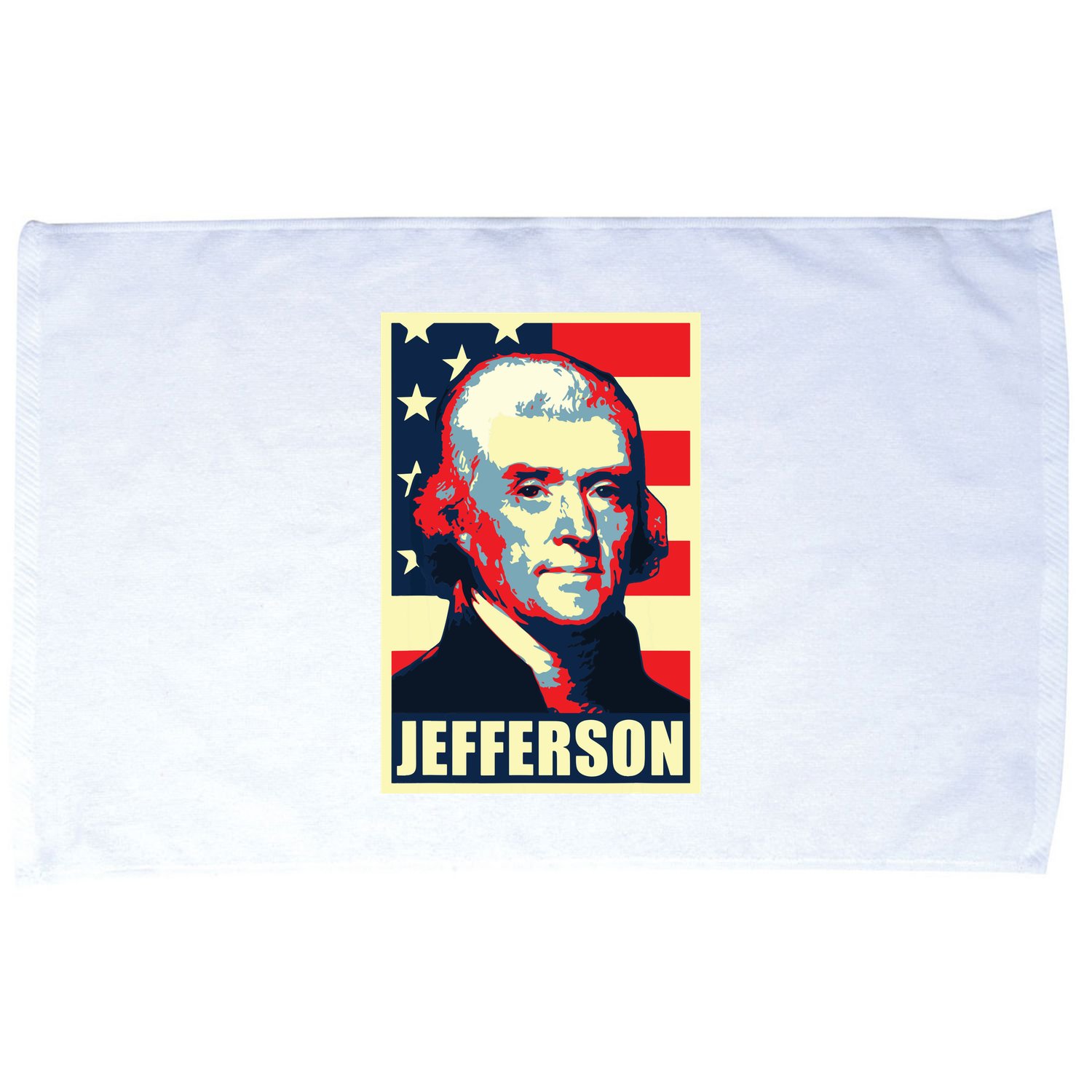 President Thomas Jefferson Propaganda Poster Microfiber Hand Towel
