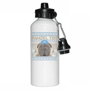 Pawzel Tov Jewish Chinese SharPei Dog Funny Hanukkah  Aluminum Water Bottle