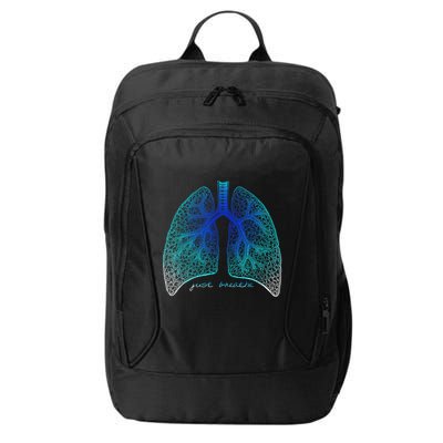 Positive Thinking "Just Breathe" Lungs Science City Backpack