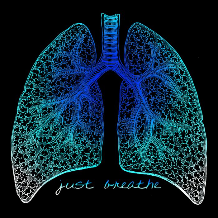 Positive Thinking "Just Breathe" Lungs Science City Backpack