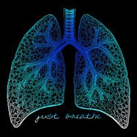 Positive Thinking "Just Breathe" Lungs Science Backpack