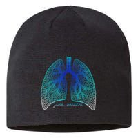 Positive Thinking "Just Breathe" Lungs Science Sustainable Beanie