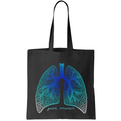 Positive Thinking "Just Breathe" Lungs Science Bag