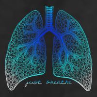 Positive Thinking "Just Breathe" Lungs Science Golf Towel