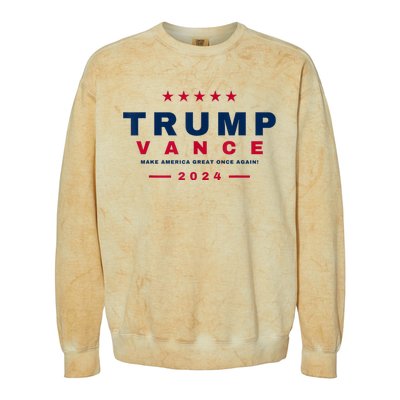 President Trump Jd Vance Vp Make America Great Once Again! Colorblast Crewneck Sweatshirt