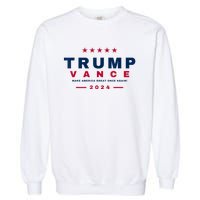 President Trump Jd Vance Vp Make America Great Once Again! Garment-Dyed Sweatshirt