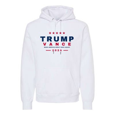 President Trump Jd Vance Vp Make America Great Once Again! Premium Hoodie