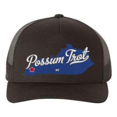 Possum Trot Kentucky KY Map Yupoong Adult 5-Panel Trucker Hat