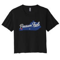 Possum Trot Kentucky KY Map Women's Crop Top Tee