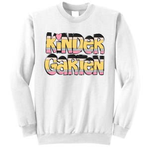 Pencil Teacher Kindergarten Back To School Sweatshirt