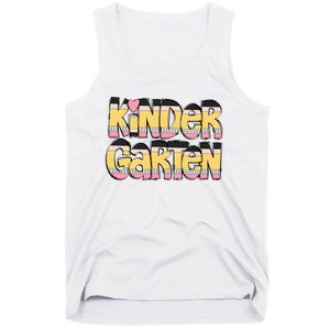 Pencil Teacher Kindergarten Back To School Tank Top