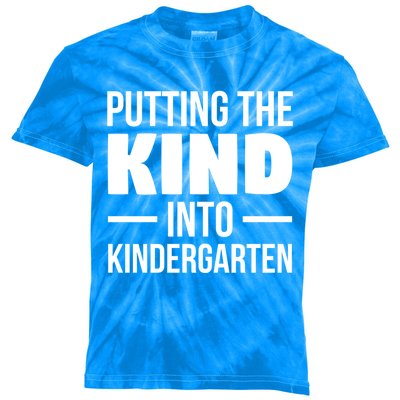 Putting The Kind Into Kindergarten Gift Kids Tie-Dye T-Shirt