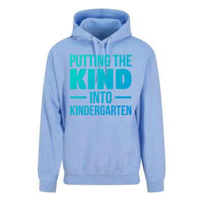 Putting The Kind Into Kindergarten Gift Unisex Surf Hoodie