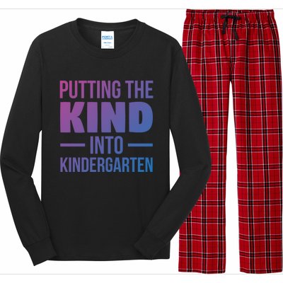 Putting The Kind Into Kindergarten Gift Long Sleeve Pajama Set