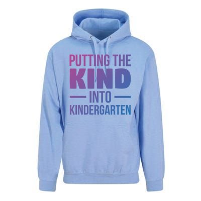 Putting The Kind Into Kindergarten Gift Unisex Surf Hoodie