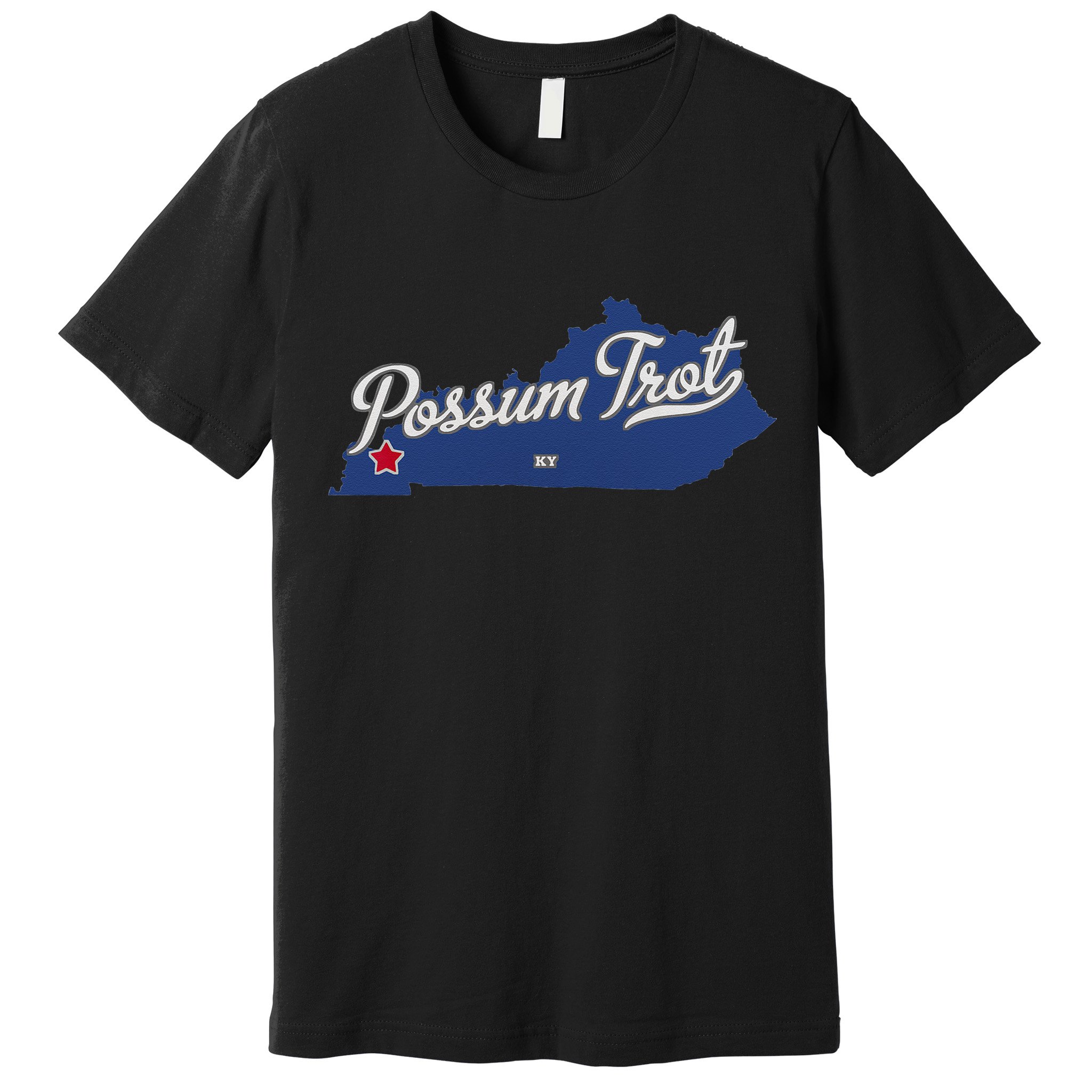 Possum Trot Kentucky KY Map Premium T-Shirt