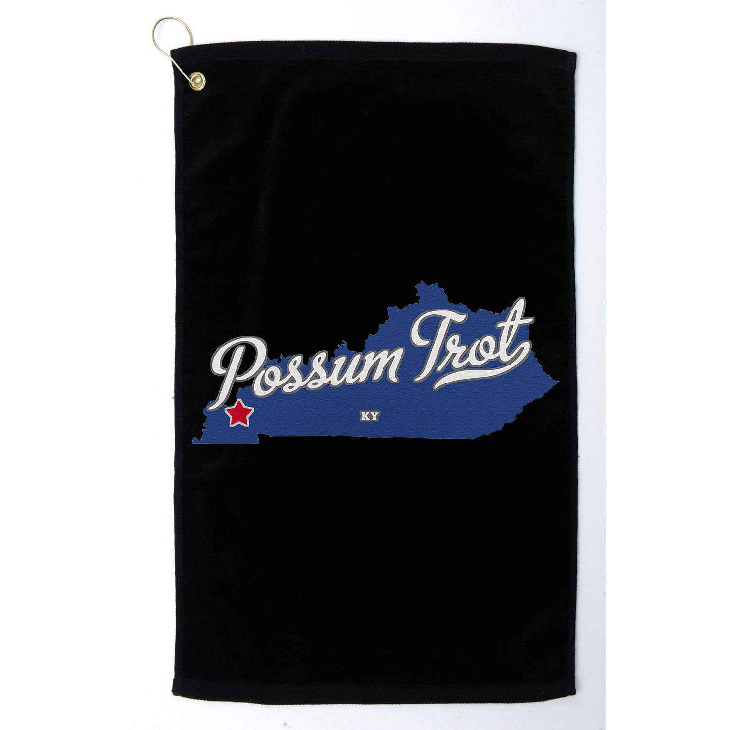 Possum Trot Kentucky KY Map Golf Towel