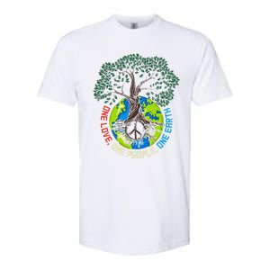 Peace Tree Love Environmental Protection Earth Day Climate Softstyle® CVC T-Shirt