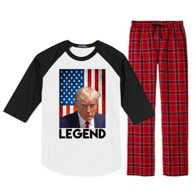 President Trump Legend American Flag Raglan Sleeve Pajama Set