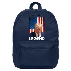 President Trump Legend American Flag 16 in Basic Backpack