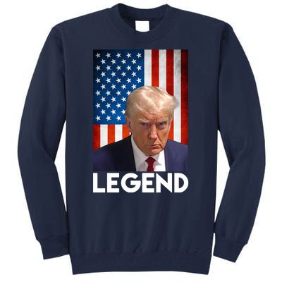 President Trump Legend American Flag Tall Sweatshirt