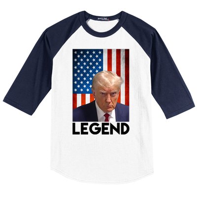 President Trump Legend American Flag Baseball Sleeve Shirt