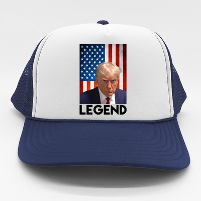 President Trump Legend American Flag Trucker Hat