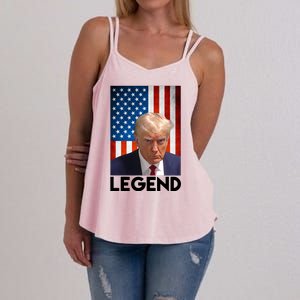 President Trump Legend American Flag Women's Strappy Tank