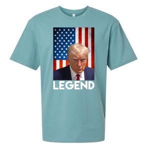 President Trump Legend American Flag Sueded Cloud Jersey T-Shirt