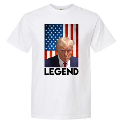 President Trump Legend American Flag Garment-Dyed Heavyweight T-Shirt