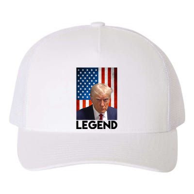 President Trump Legend American Flag Yupoong Adult 5-Panel Trucker Hat