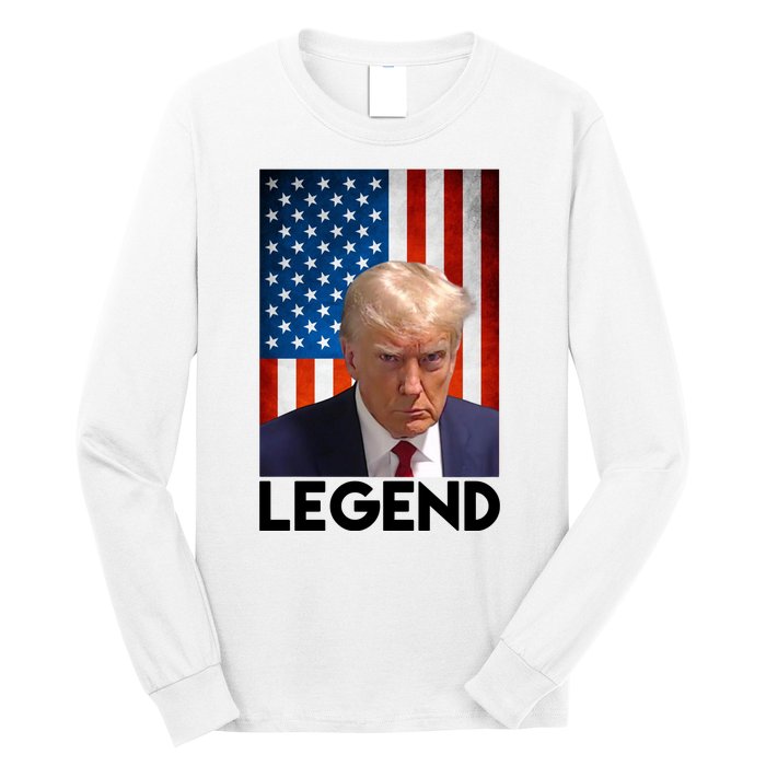 President Trump Legend American Flag Long Sleeve Shirt