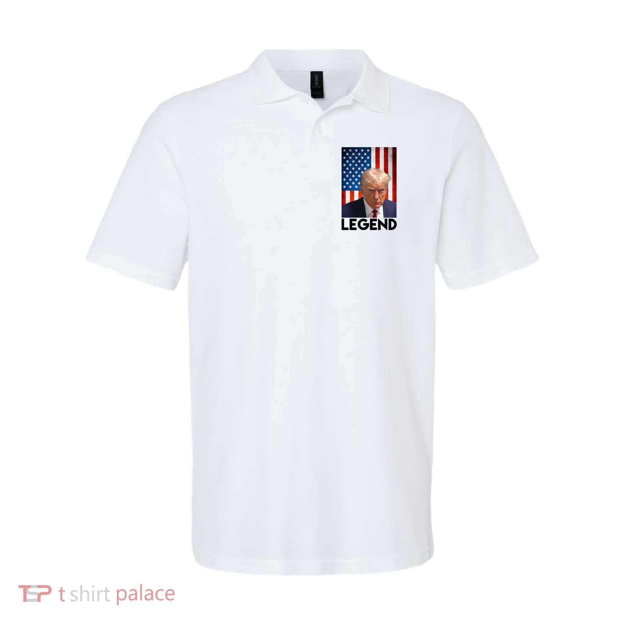 President Trump Legend American Flag Polo