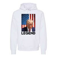 President Trump Legend American Flag Premium Hoodie