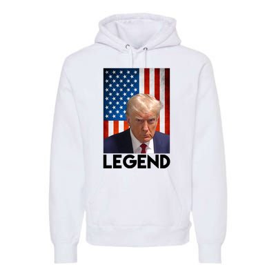 President Trump Legend American Flag Premium Hoodie