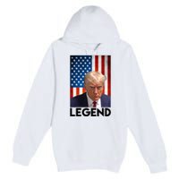 President Trump Legend American Flag Premium Pullover Hoodie