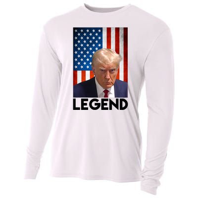 President Trump Legend American Flag Cooling Performance Long Sleeve Crew