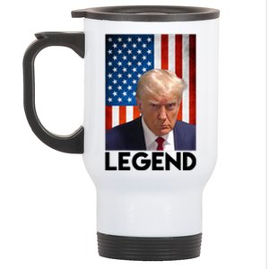 President Trump Legend American Flag Stainless Steel Travel Mug