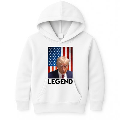 President Trump Legend American Flag Kids Hoodie