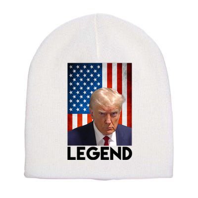 President Trump Legend American Flag Short Acrylic Beanie