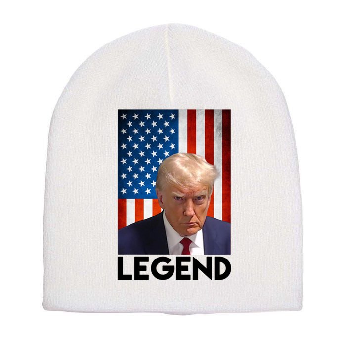 President Trump Legend American Flag Short Acrylic Beanie