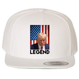 President Trump Legend American Flag Wool Snapback Cap