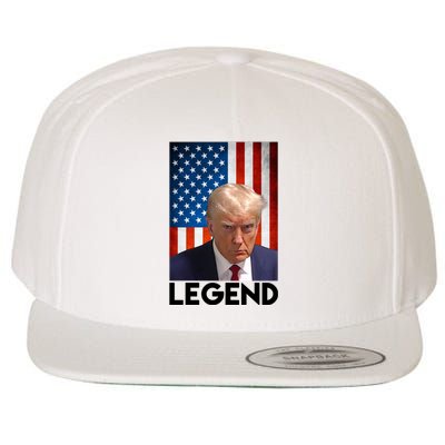 President Trump Legend American Flag Wool Snapback Cap