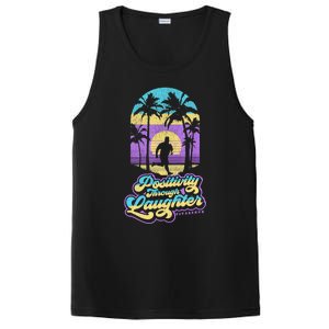 Positivity Thru Laughter Funny Distressed FIT2SERVE PosiCharge Competitor Tank