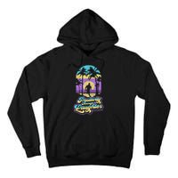 Positivity Thru Laughter Funny Distressed FIT2SERVE Tall Hoodie