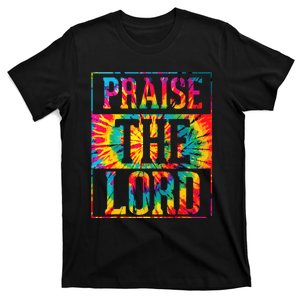 Praise The Lord Christian Faith Tie Dye Cute Christianity T-Shirt