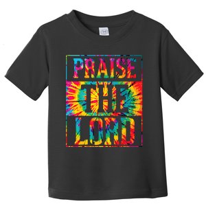 Praise The Lord Christian Faith Tie Dye Cute Christianity Toddler T-Shirt