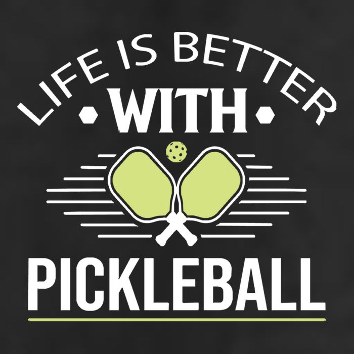 Pickleball T Life Is Better With Pickleball Garment-Dyed Fleece Hoodie